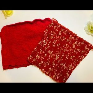 2 tube tops bundle
